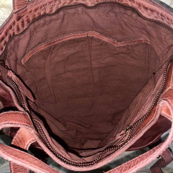 Free People X Yuma Woven Leather Convertible Backpack